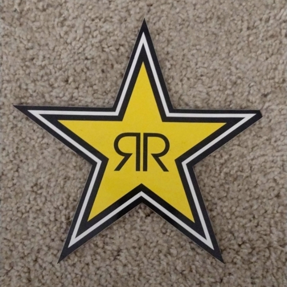 Rare rock star drink sticker Rockstar